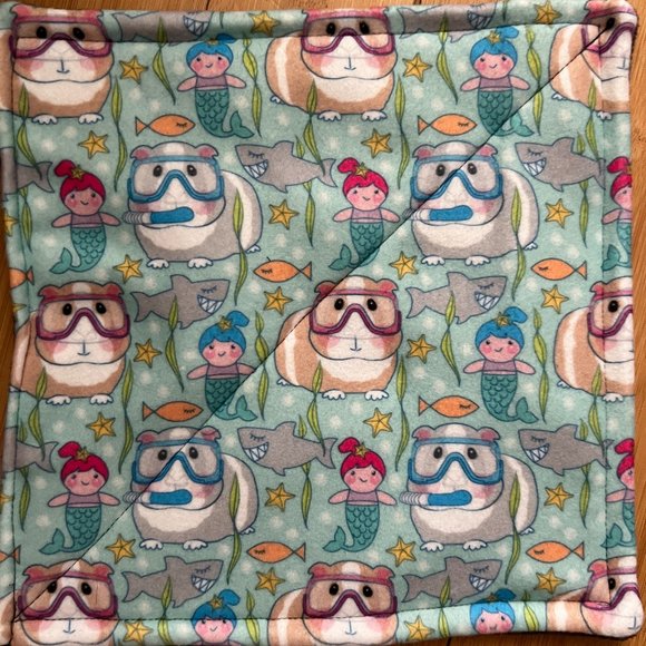 Guinea Pig Fleece P Piddle Pad Pair 11” Lot 2 Limited Supply Reversible NEW - Picture 1 of 1